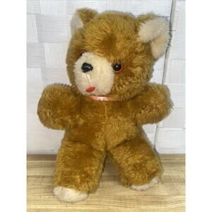 Cuddle Wit Teddy Bear 10” Wind Up Musical Plush Vintage Soft Go to Sleep Lullaby